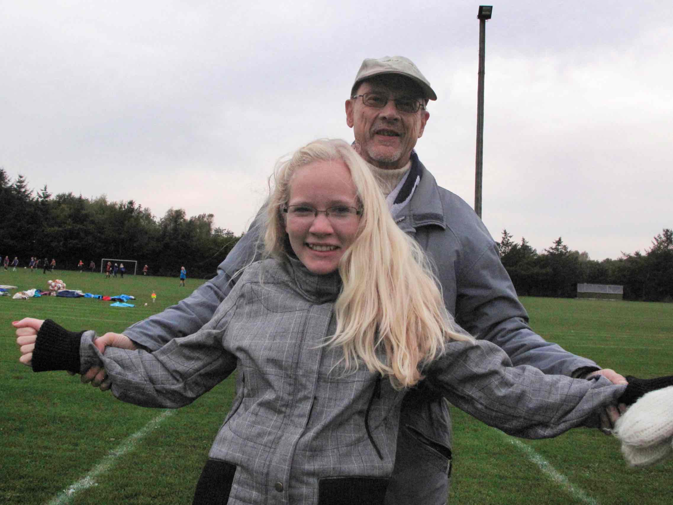 Med Sarah på stadion